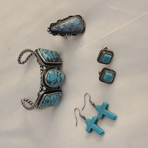 Western Turquoise Jewelry Bundle